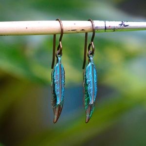 Jewelry - Blue Feather BOHO Earrings Jewelry - Blue Feather BOHO Earrings